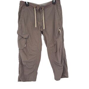 Trespass Travel Cargo Pants cropped womens size Medium Khaki hiking
